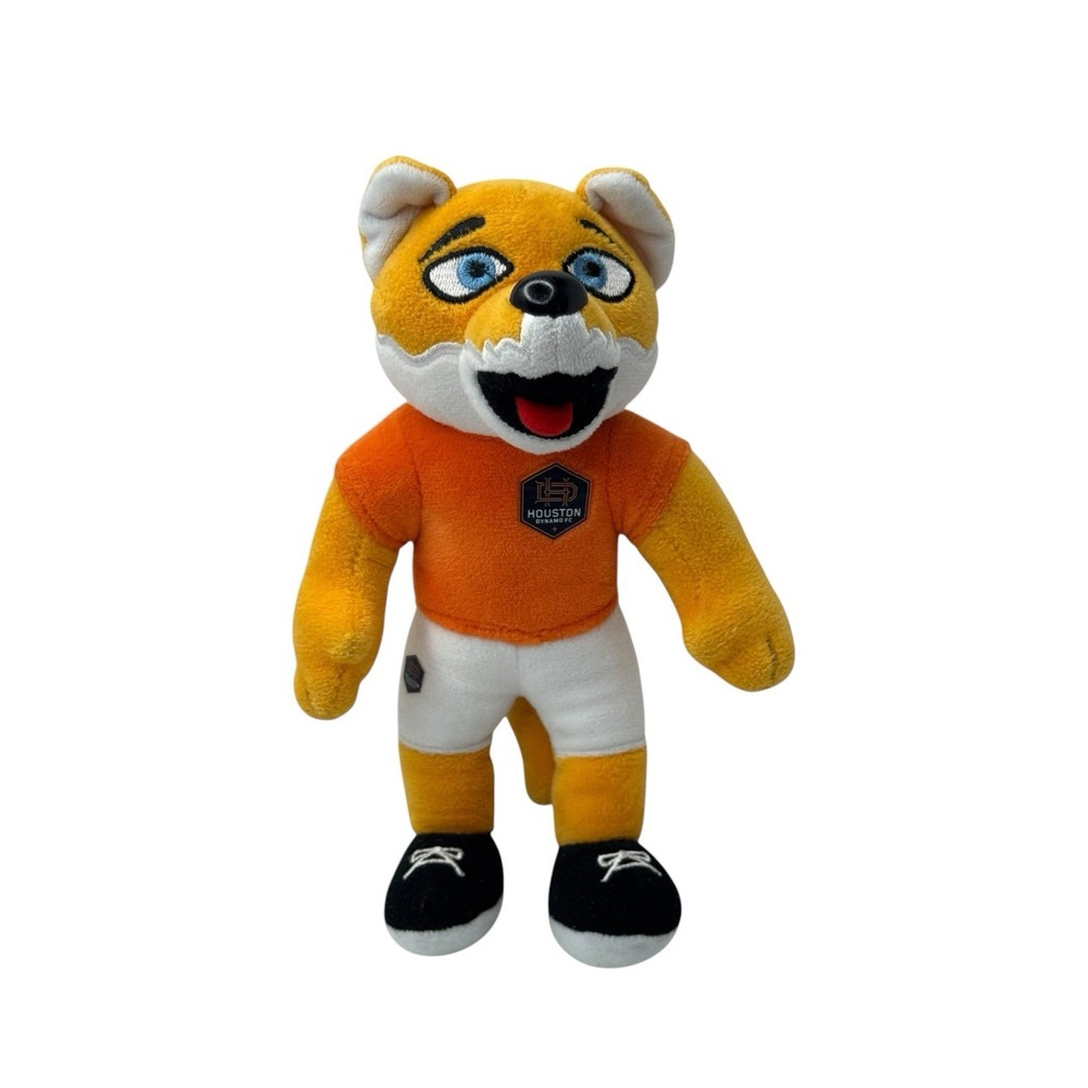 Houston Dynamo FC Diesel Fox Mascot 8" Stuffed Animal Toy Soccer MLS Orange